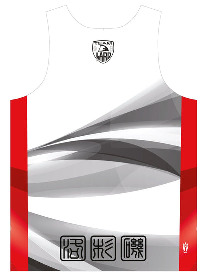 Los Angeles Racing Dragons | H2O Men's Athletic Tank Top (White/Red) - Oddball Workshop