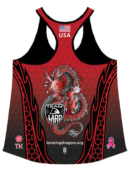 Los Angeles Racing Dragons | H2O Women's Relaxed Tank Top (Red) - Oddball Workshop