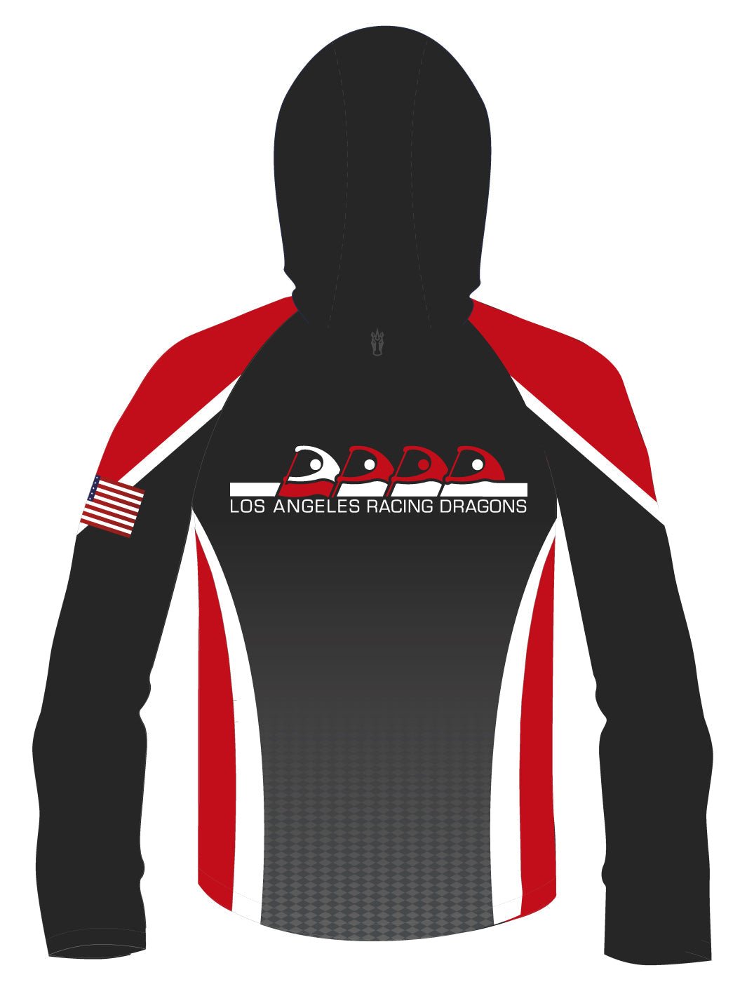 Los Angeles Racing Dragons | Women's Hooded Cascade Light Weight Jacket - Oddball Workshop
