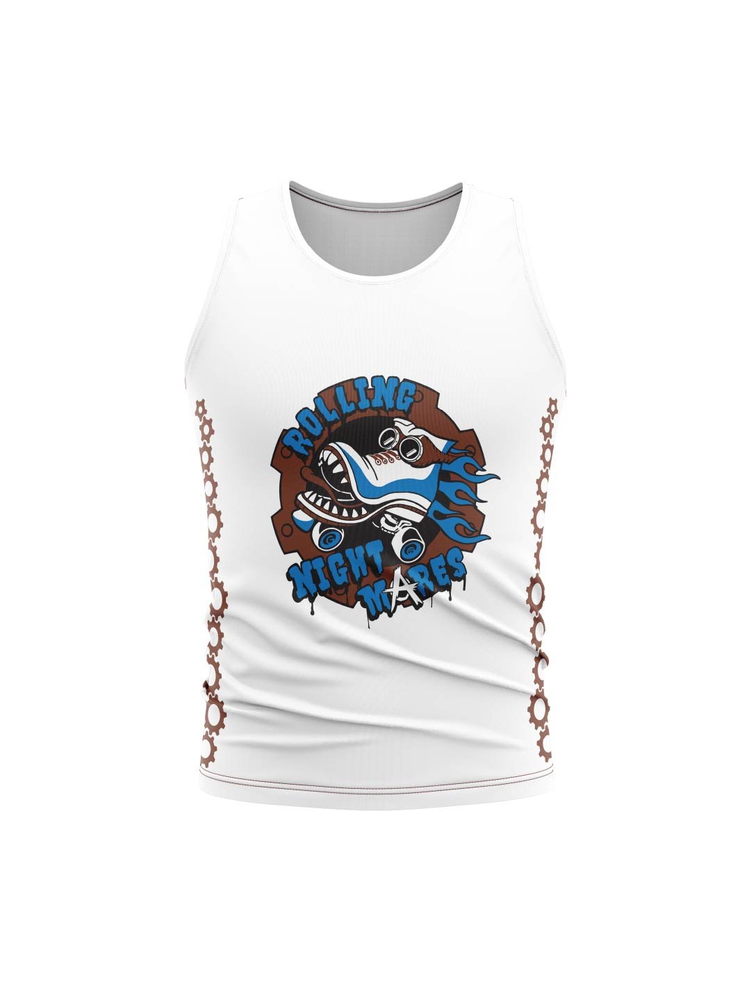 Metro Vancouver Junior Roller Derby | Rolling Nightmares - Men's Athletic Tank Top - Oddball Workshop
