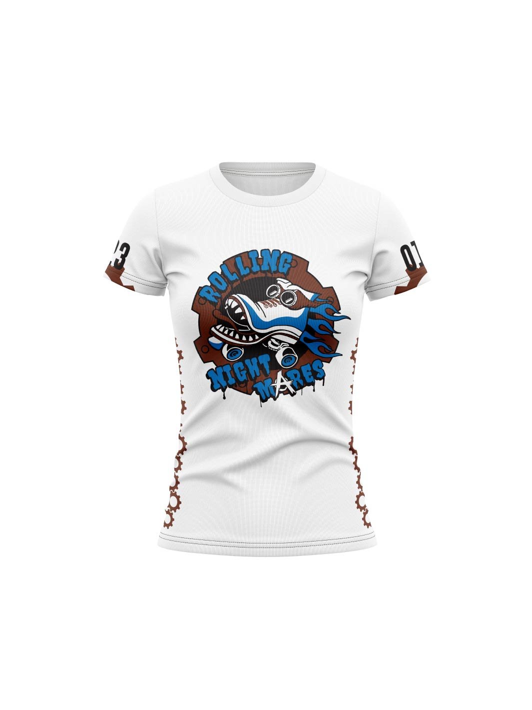 Metro Vancouver Junior Roller Derby | Rolling Nightmares - Women's Team Jersey Short Sleeve - Oddball Workshop