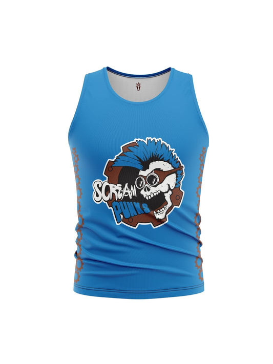 Metro Vancouver Junior Roller Derby | Scream Punks - Men's Athletic Tank Top Reversible - Oddball Workshop