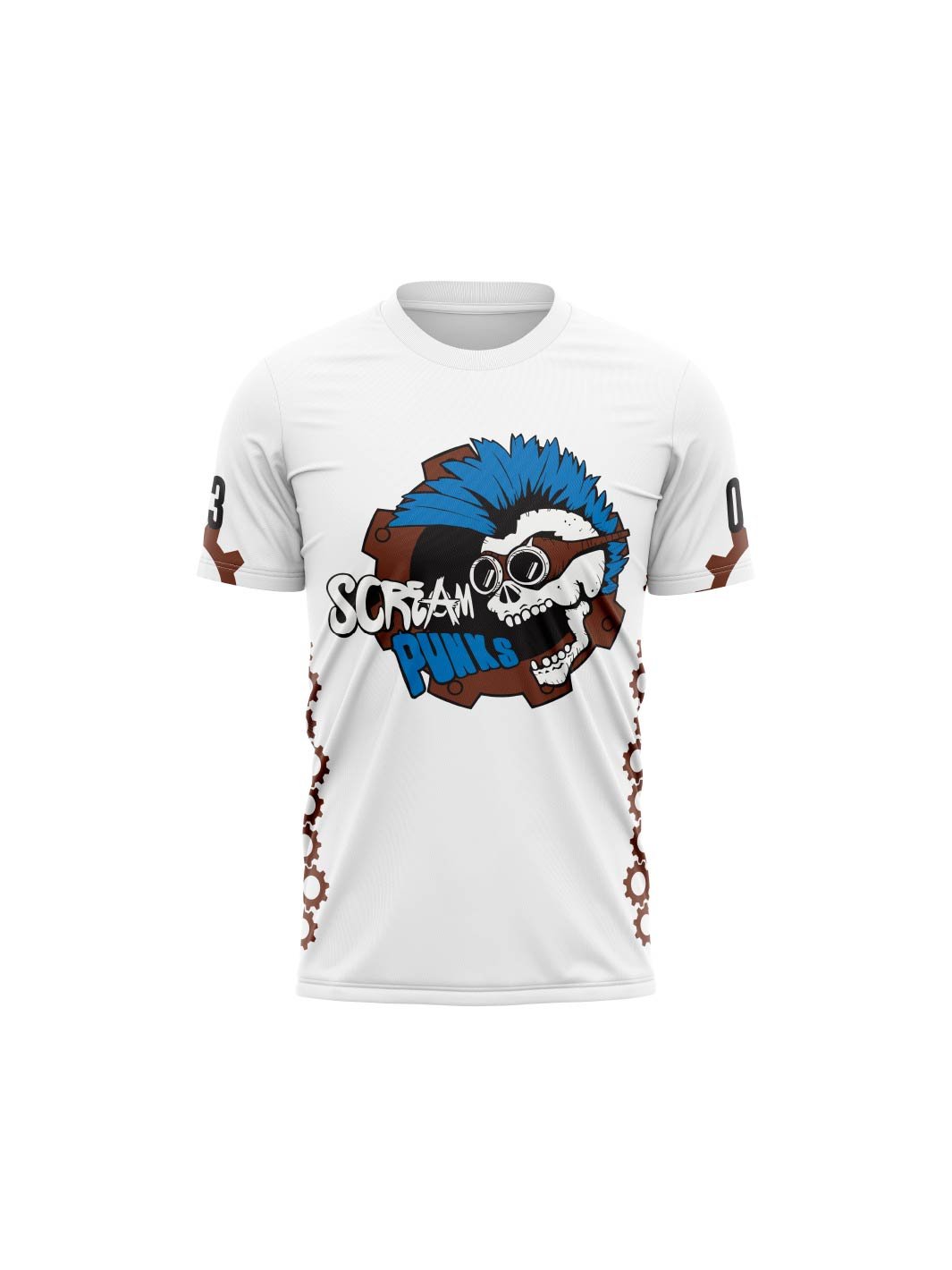 Metro Vancouver Junior Roller Derby | Scream Punks - Men's Team Jersey Short Sleeve - Oddball Workshop