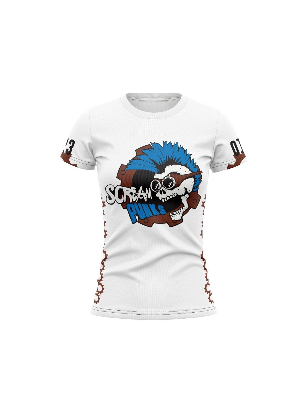 Metro Vancouver Junior Roller Derby | Scream Punks - Women's Team Jersey Short Sleeve - Oddball Workshop