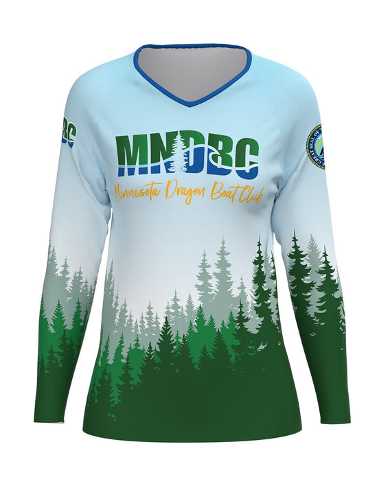Minnesota Dragon Boat Club | Women's Athletic Jersey Long Sleeve - Oddball Workshop