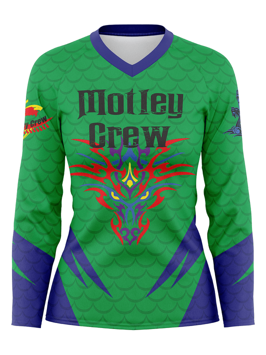 Motley Crew | Women's Athletic Jersey Long Sleeve - Oddball Workshop