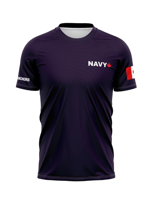 Navy Dragon Anchors | Men's Athletic Jersey Short Sleeve - Oddball Workshop