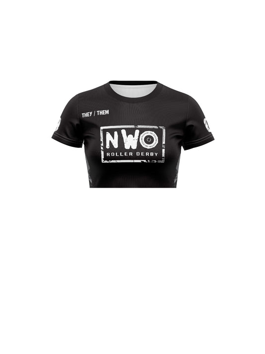 NWO Roller Derby | Women's Team Jersey Short Sleeve Crop - Oddball Workshop