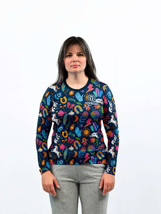 Oddball Events Collage Women's Team Jersey Long Sleeve - Oddball Workshop