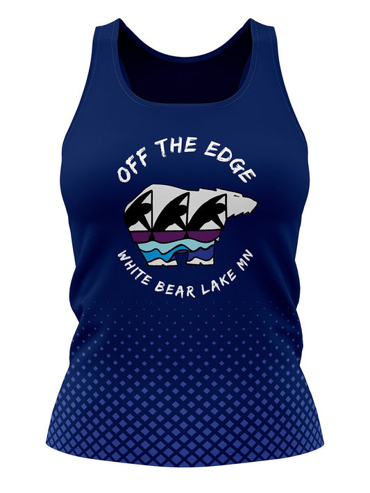 Off The Edge Dragon Boat | Women's Athletic Tank Top - Oddball Workshop