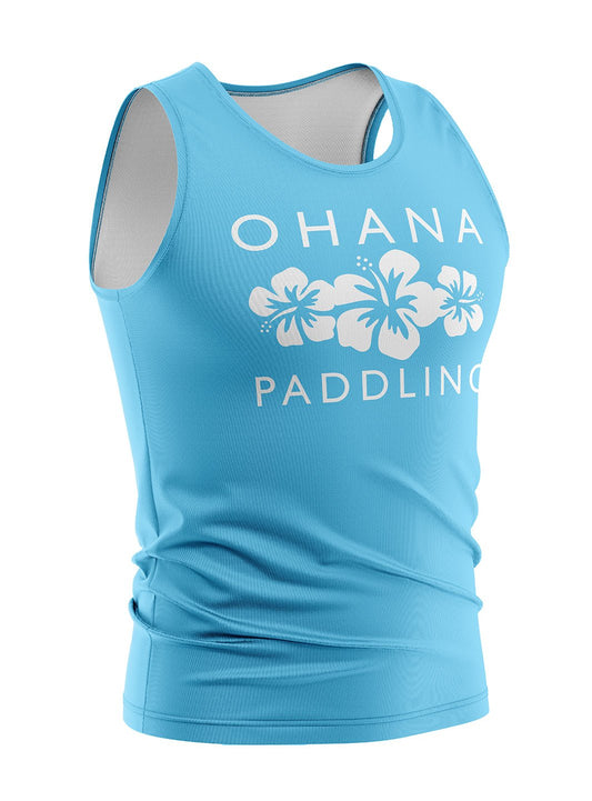 Ohana Paddling Supporters | Men's Blue Athletic Tank Top - Oddball Workshop