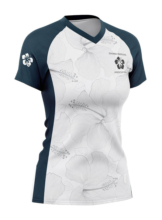 Ohana Paddling Supporters | Women's Athletic Jersey Short Sleeve - Oddball Workshop