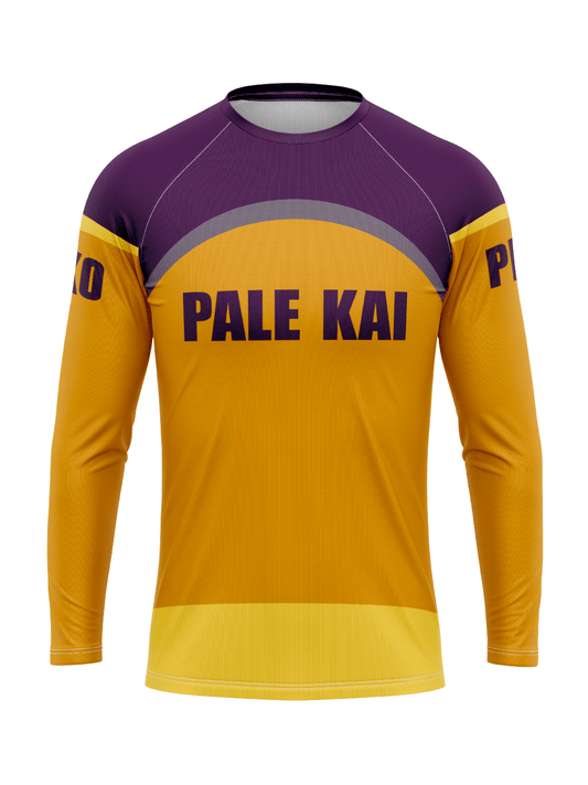 Pale Kai Outrigger | Malolo Men's Athletic Jersey Long Sleeve - Oddball Workshop