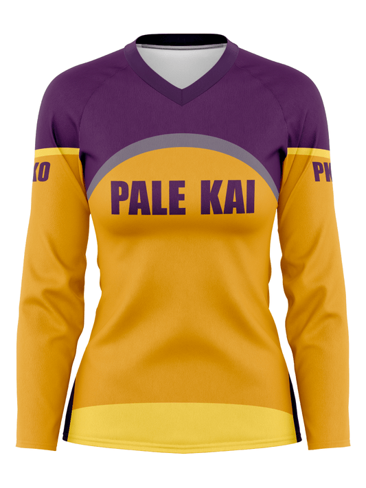 Pale Kai Outrigger | Malolo Women's Athletic Jersey Long Sleeve - Oddball Workshop