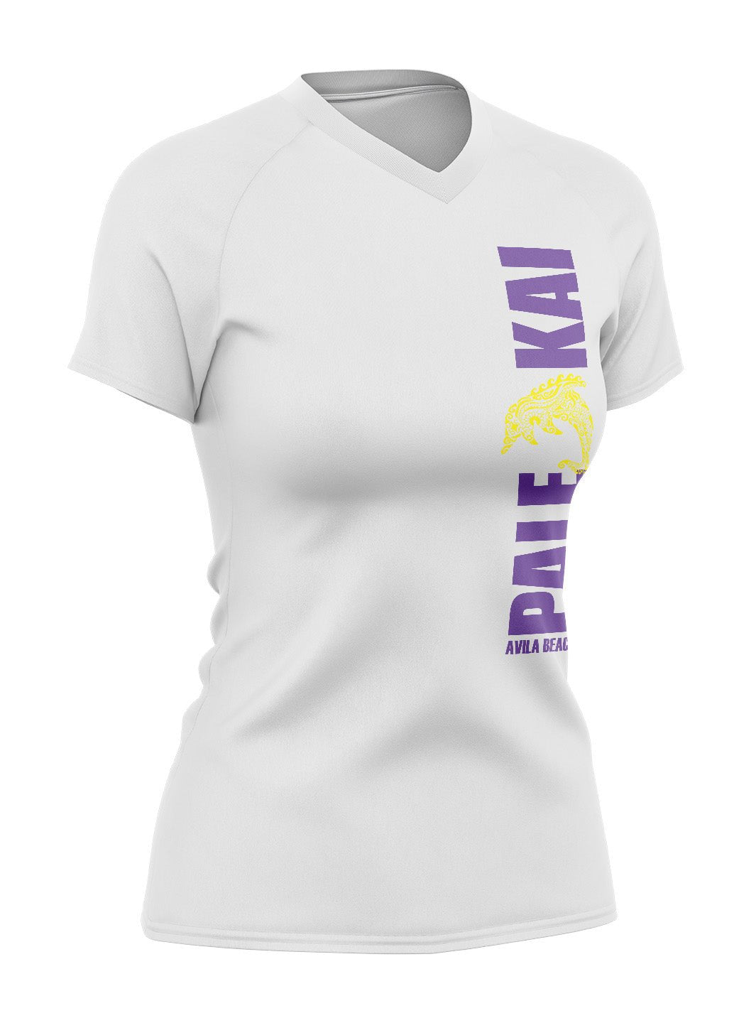 Pale Kai Outrigger | Women's Athletic Jersey Short Sleeve - Oddball Workshop