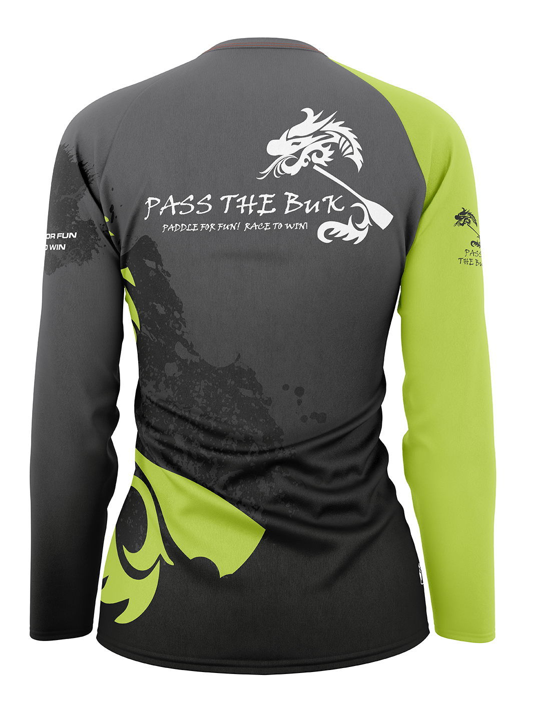 Pass the BUK | Women's Athletic Jersey Long Sleeve - Oddball Workshop