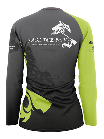 Pass the BUK | Women's Athletic Jersey Long Sleeve - Oddball Workshop