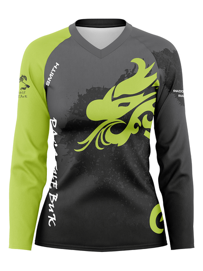 Pass the BUK | Women's Athletic Jersey Long Sleeve - Oddball Workshop