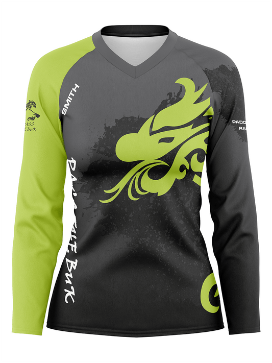 Pass the BUK | Women's Athletic Jersey Long Sleeve - Oddball Workshop