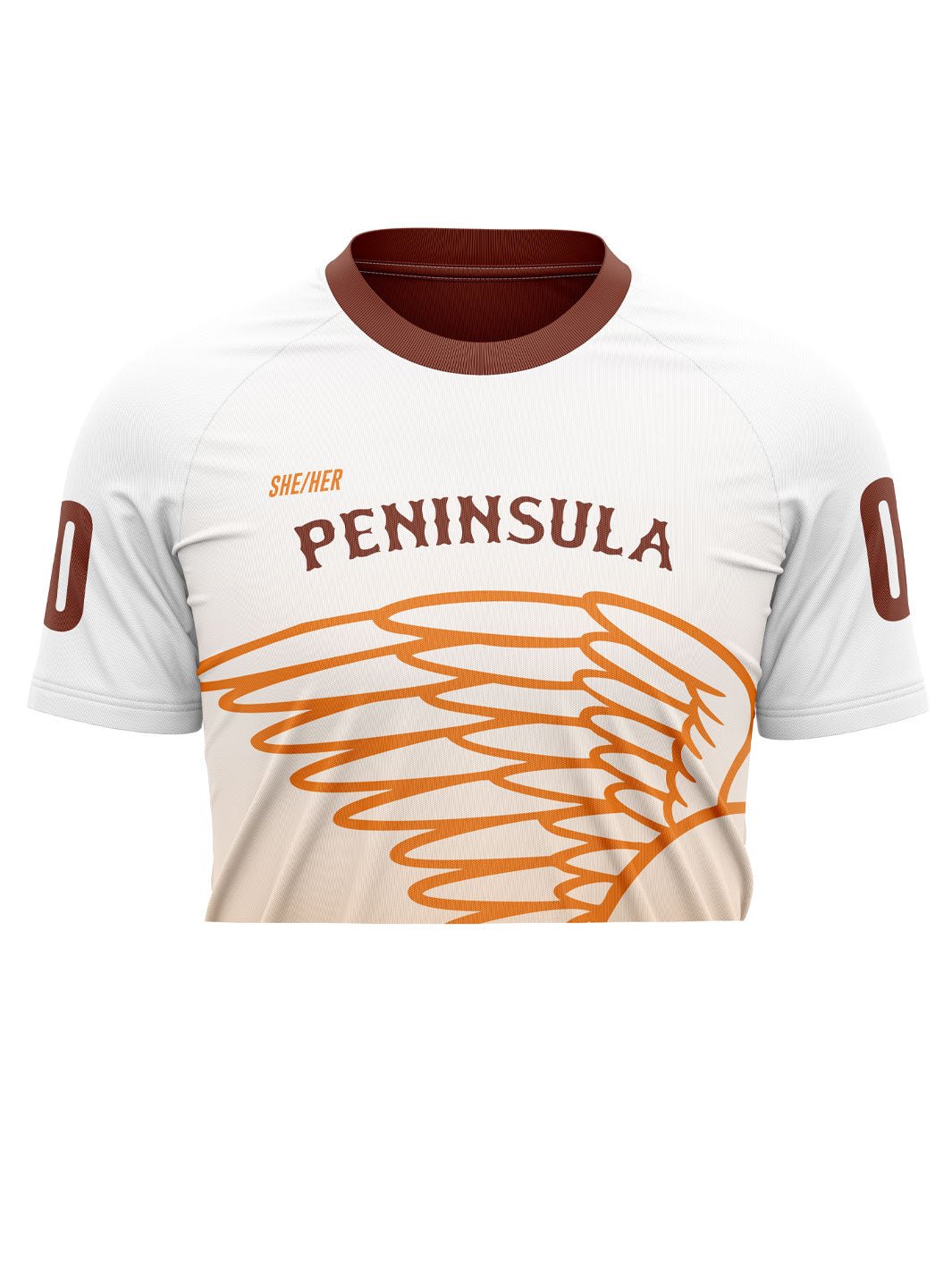 Peninsula RD | Unisex Athletic Jersey Short Sleeve Crop - Oddball Workshop