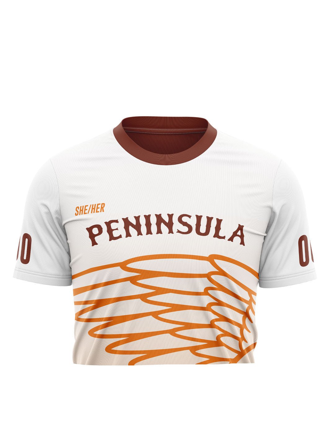 Peninsula RD | Unisex Team Jersey Short Sleeve Crop - Oddball Workshop