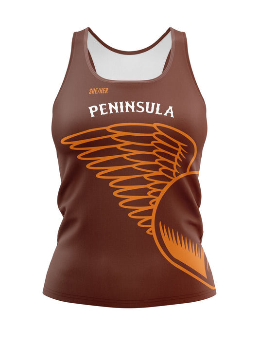 Peninsula RD | Women's Athletic Tank Top Reversible - Oddball Workshop