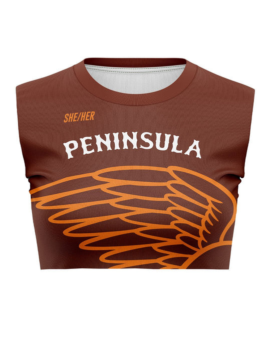 Peninsula RD | Women's Sleeveless Top Crewneck Crop - Oddball Workshop