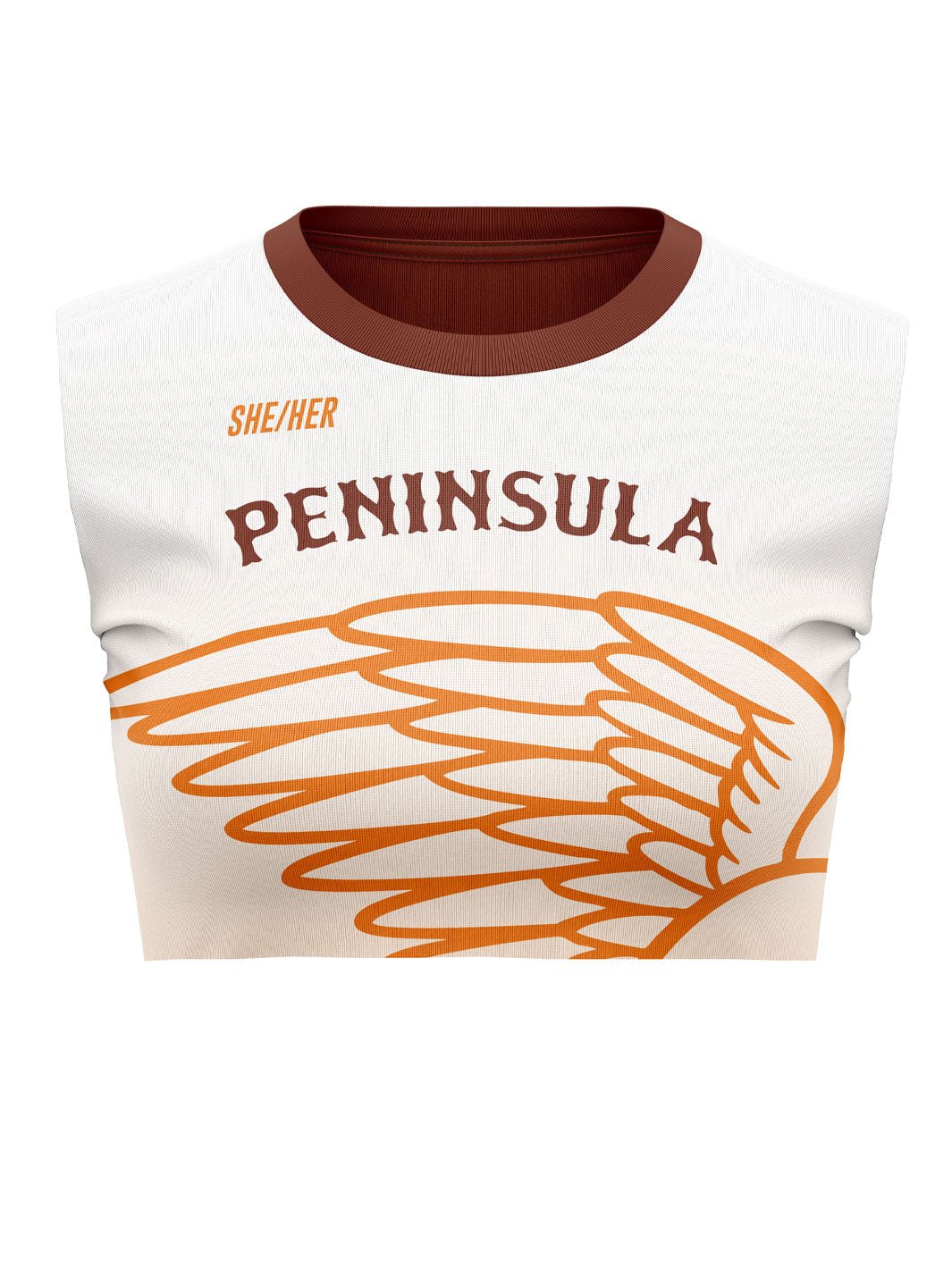 Peninsula RD | Women's Sleeveless Top Crewneck Crop - Oddball Workshop