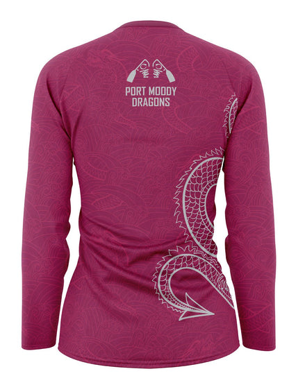 Port Moody Dragons | Women's Athletic Jersey Long Sleeve - Oddball Workshop