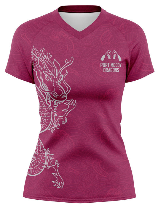Port Moody Dragons | Women's Athletic Jersey Short Sleeve - Oddball Workshop