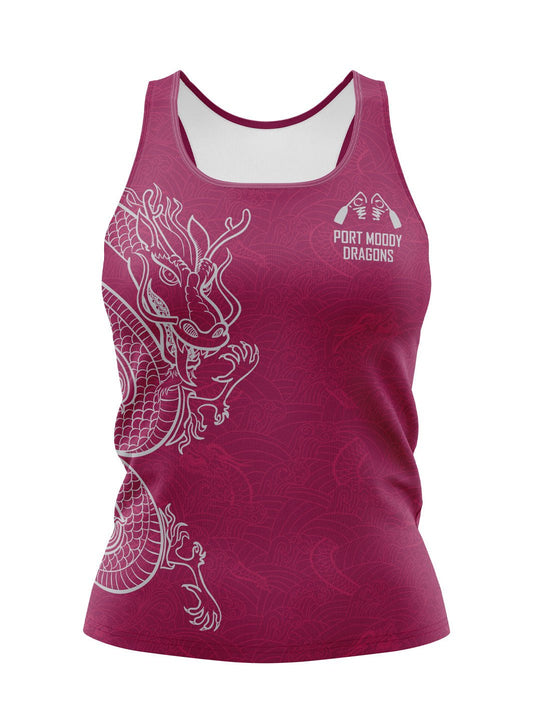 Port Moody Dragons | Women's Athletic Tank Top - Oddball Workshop