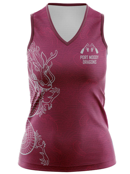 Port Moody Dragons | Women's Prime Sleeveless Top - Oddball Workshop