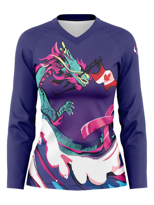 Prior Chest Nuts | Women's Athletic Jersey Long Sleeve - Oddball Workshop