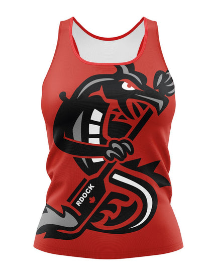 Raging Dragons | Women's Athletic Tank Top - Oddball Workshop