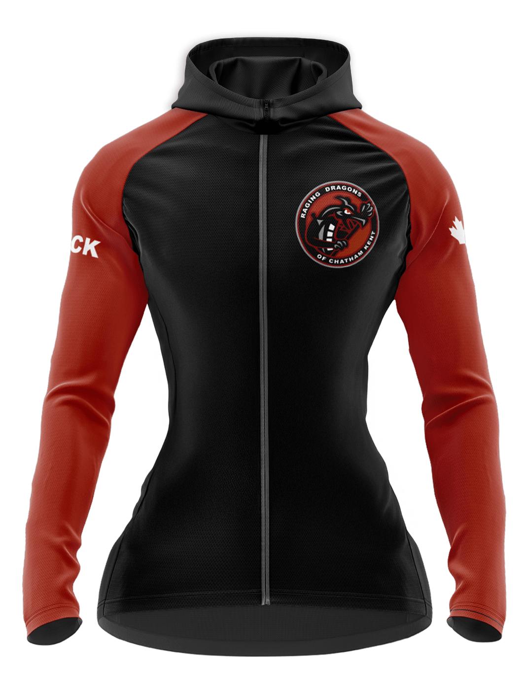 Raging Dragons | Women's Cascade Lt Wt Jacket Hooded - Oddball Workshop