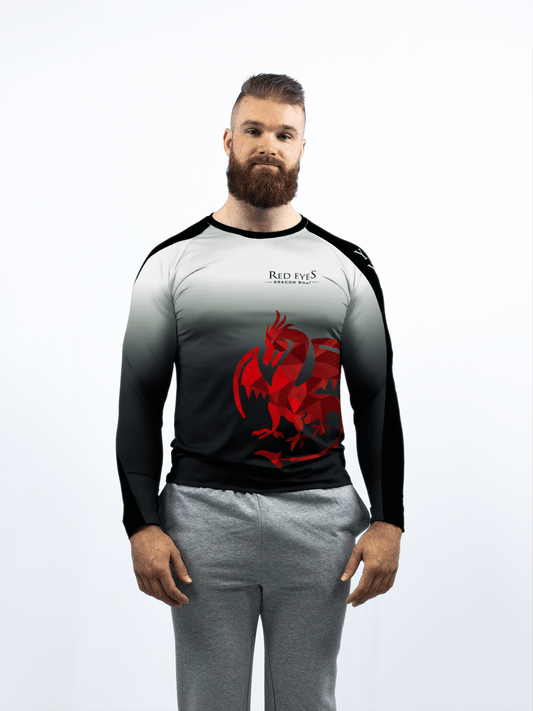 Red Eyes | Men's Athletic Jersey Long Sleeve - Oddball Workshop