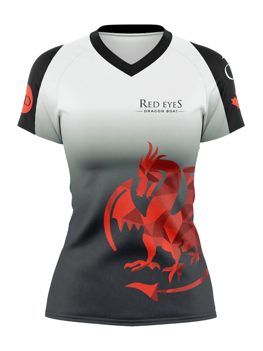 Red Eyes | Women's Athletic Jersey Short Sleeve - Oddball Workshop