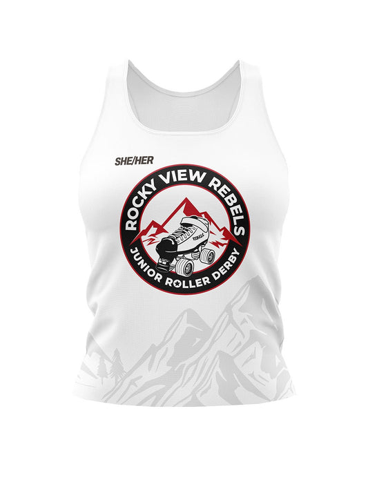 Rockyview Junior Roller Derby | Women's Athletic Tank Top - Oddball Workshop