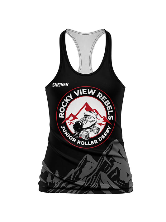 Rockyview Junior Roller Derby | Women's Relaxed Tank Top - Oddball Workshop