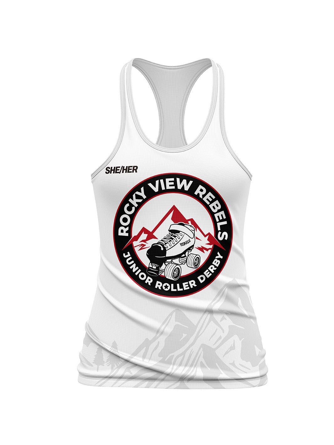 Rockyview Junior Roller Derby | Women's Relaxed Tank Top - Oddball Workshop
