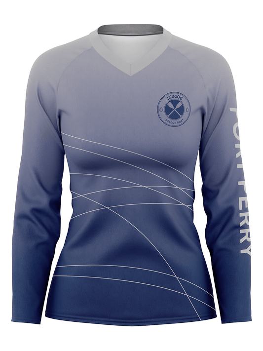 Scugog Dragon Boat | Women's Athletic Jersey Long Sleeve - Oddball Workshop