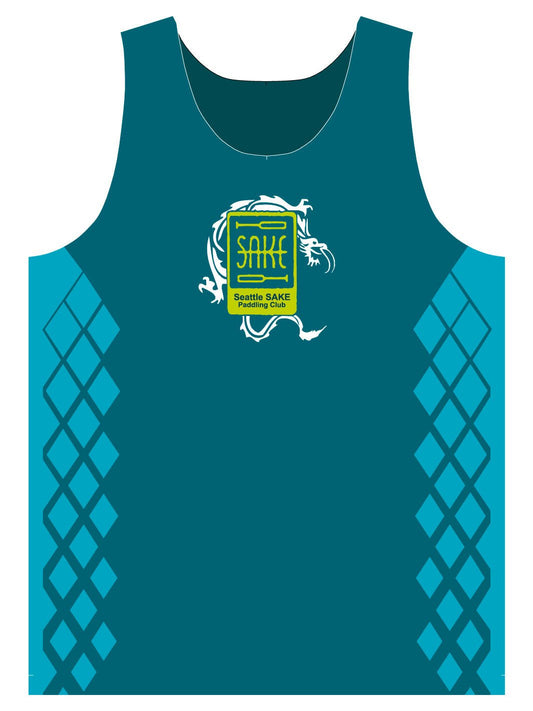 Seattle SAKE Paddling Club | H2O Men's Athletic Tank Top - Oddball Workshop