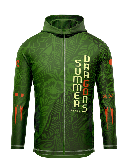 Summer Dragons | Men's Cascade Lt Wt Jacket Hooded - Oddball Workshop