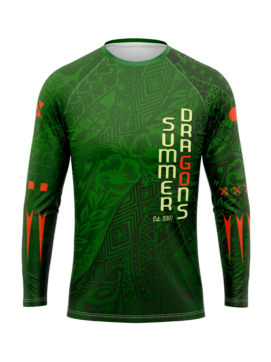 Summer Dragons | Men's Performance Jersey Long Sleeve - Oddball Workshop