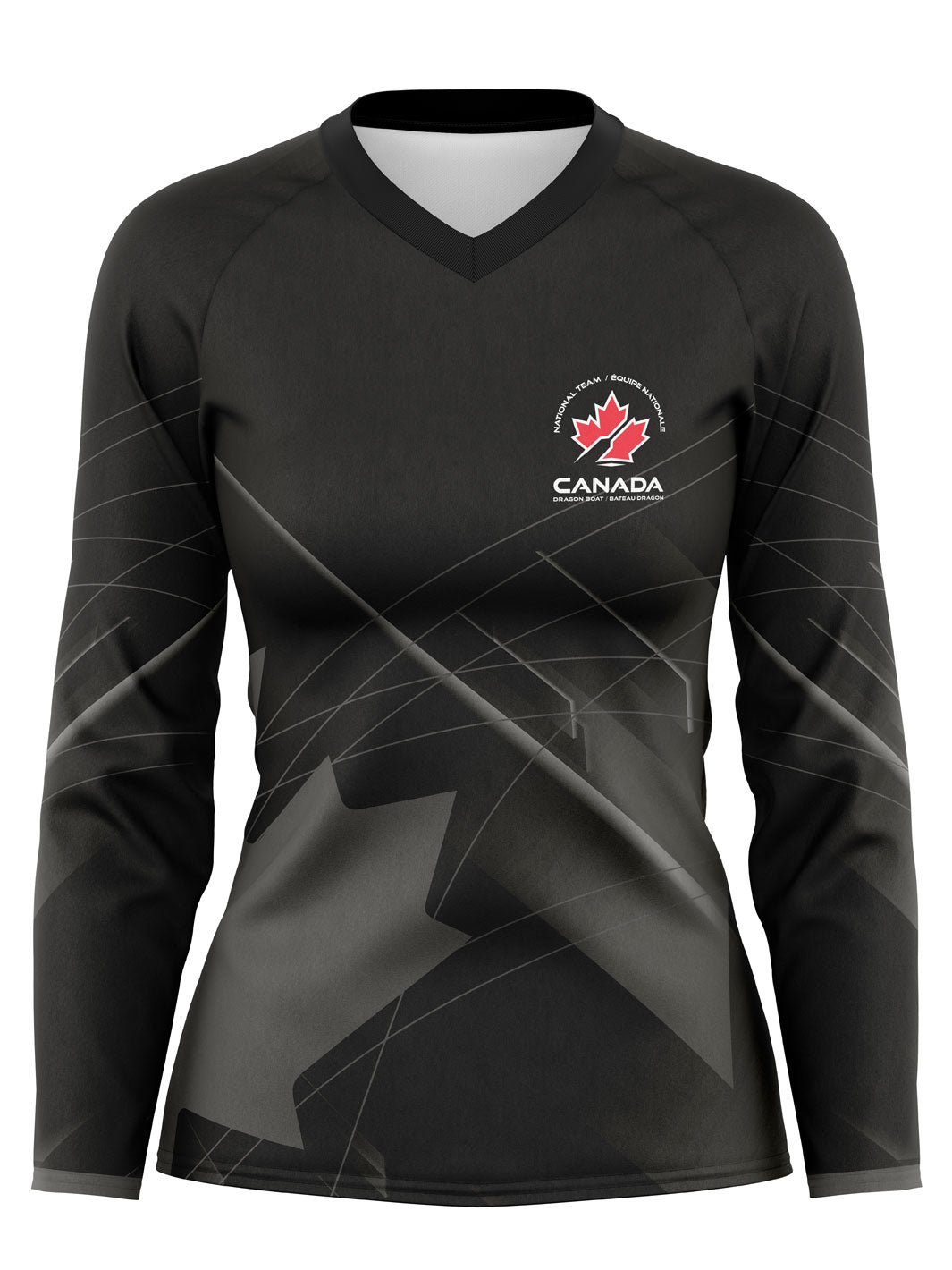 Team Canada Coach | Women's Athletic Jersey Long Sleeve - Oddball Workshop