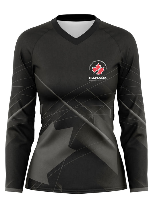 Team Canada Coach | Women's Athletic Jersey Long Sleeve - Oddball Workshop