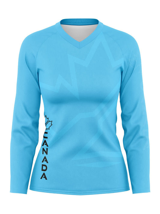 Team Canada DB | Women's Athletic Long Sleeve Jersey Training - Oddball Workshop