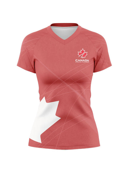 Team Canada Dragon Boat Supporters | Women's Athletic Jerseys Short Sleeve - Oddball Workshop