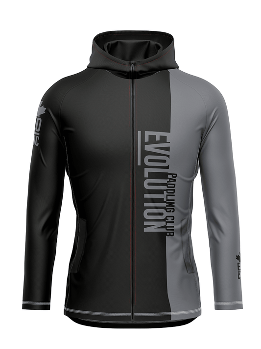 Team | CSDC Evolution Paddling Club | Grey Women's Hooded Cascade Lightweight Jacket - Oddball Workshop