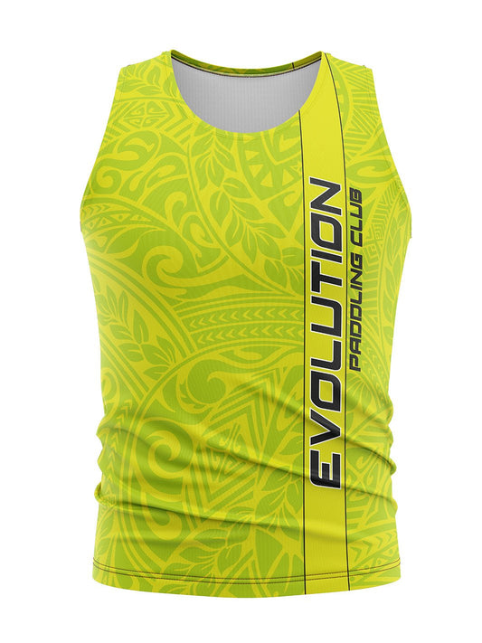 Team | CSDC Evolution Paddling Club | Neon Green Men's Athletic Tank Top - Oddball Workshop